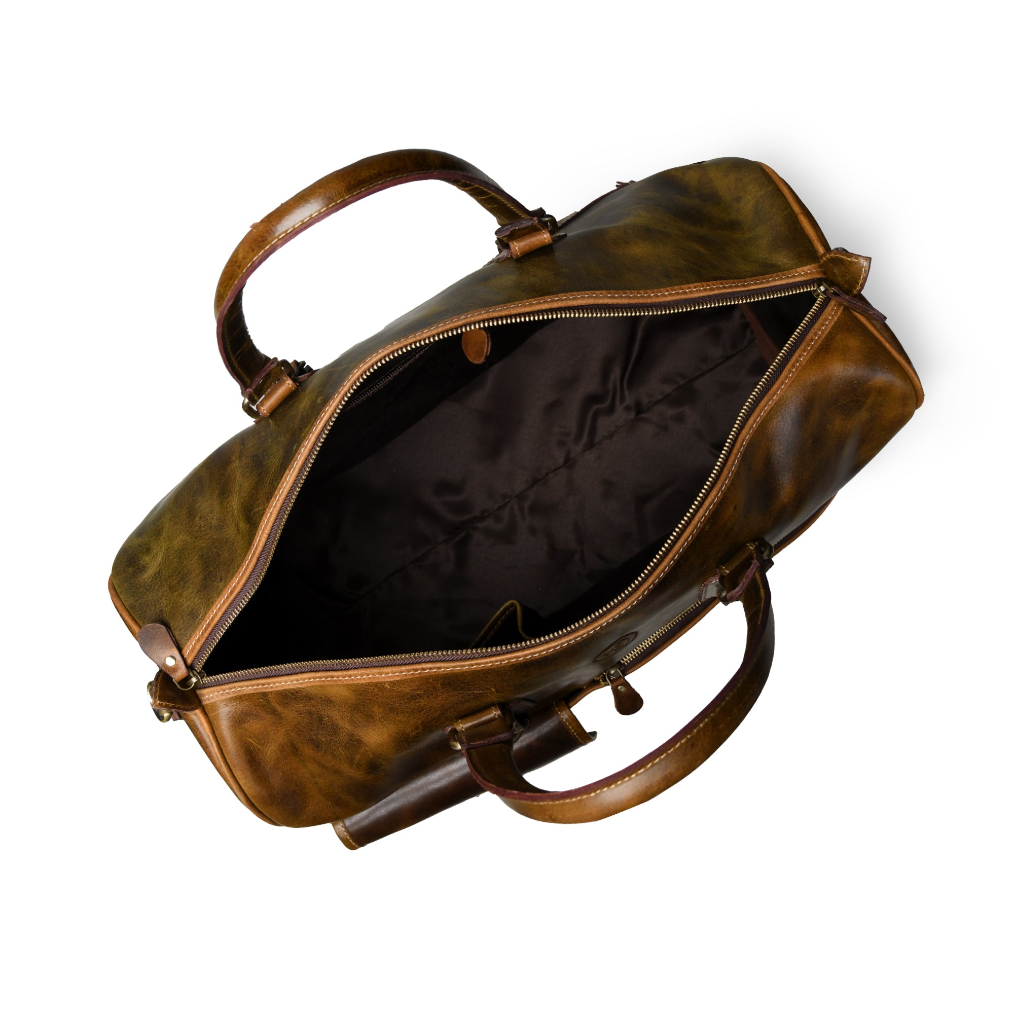 The Odyssey Leather Travel Duffel - Brown Colour